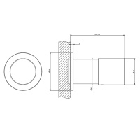 GESSI HABITO UNITO смеситель настенный встраиваемый, однорычажный, внешняя часть, цвет хром - Gidratop.ru изображение