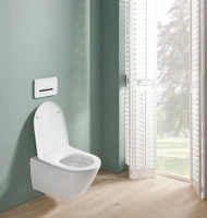 Подвесной унитаз Villeroy&Boch Subway 3.0 4670T901 Universo TwistFlush безободковый, с сиденьем микролифт, альпийский белый - Gidratop.ru изображение