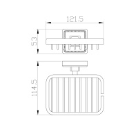 Мыльница с держателем WONZON & WOGHAND ROMA, Бронза (WW-7224) - Gidratop.ru изображение
