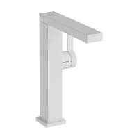 Смеситель для раковины Hansgrohe Tecturis E 73060700, с донным клапаном, цвет белый матовый - Gidratop.ru изображение