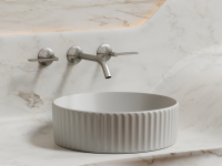 Умывальник чаша накладная круглая (цвет Серый Матовый) Element 360x360x115мм - Gidratop.ru изображение