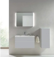 Шкаф Keuco Royal Reflex 34020 130002 подвесной 35 см, титан, петли справа - Gidratop.ru изображение