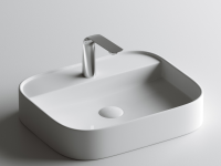 Умывальник чаша накладная прямоугольная Element 550x450x110мм - Gidratop.ru изображение