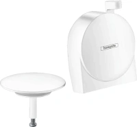 Внешняя часть излива на ванну Hansgrohe Exafill S, с набором для слива и перелива, белый матовый, с наполнением, 58117700 - Gidratop.ru изображение