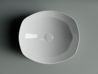 Умывальник чаша накладная овальная Element 420x385x145мм - Gidratop.ru изображение