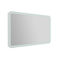 Зеркало с встроенным светильником и кнопочным выключателем SPC-MAR-900-800-LED-BTN, 12W, 220-240V, 900x30x800 - Gidratop.ru изображение