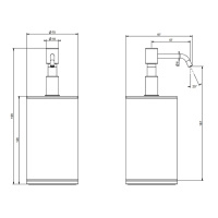 GESSI Tondo дозатор для жидкого мыла настольный черный, цвет: Black Metal Brushed PVD - Gidratop.ru изображение