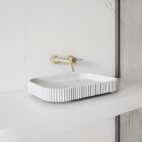 Раковина накладная ABBER Stein AS2602 белая матовая - Gidratop.ru изображение