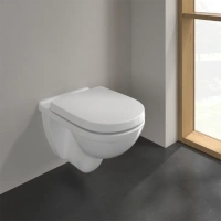 Подвесной унитаз Villeroy&Boch O.novo, крышка микролифт, Альпийский белый, 5660H101 - Gidratop.ru изображение