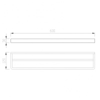 Полотенцедержатель двойной ABBER Westen AA1756 хром - Gidratop.ru изображение