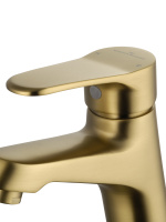 Смеситель для раковины WONZON & WOGHAND, Брашированное золото (WW-A40212-BG) - Gidratop.ru изображение