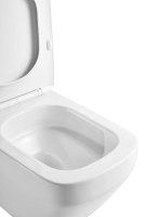 Унитаз подвесной Tornado Edge VT1-38T, цвет белый, ультратонкое soft-close сиденье - Gidratop.ru изображение