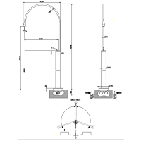 Gessi встраиваемая часть напольного смесителя/отдельностоящего излива для раковины (Со склада продаем со смесителем 33624/33628) - Gidratop.ru изображение
