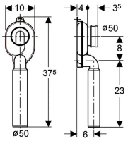 Сифон для писсуара Geberit Uniflex 152.951.11.1 - Gidratop.ru изображение