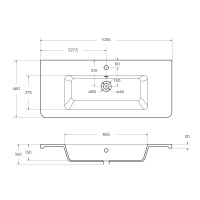 URBAN керамическая раковина 12105-KL - Gidratop.ru изображение