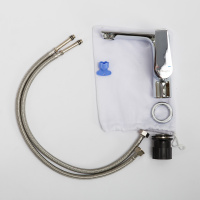 ANCONA Смеситель для раковины без донного клапана, хром ANCONA-LVM-CRM - Gidratop.ru изображение