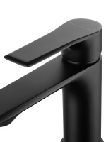 Смеситель для раковины WONZON & WOGHAND BRILLIANT, Черный матовый (WW-88018079-MB) - Gidratop.ru изображение