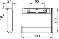 Держатель туалетной бумаги Keuco Plan 14962370000, черный матовый - Gidratop.ru изображение