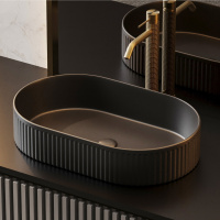 Раковина накладная ABBER Bequem AC2116MB черная матовая - Gidratop.ru изображение