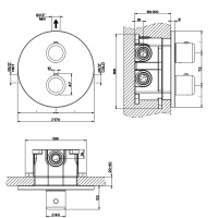 Gessi Goccia встраиваемый термостат, подключение на 3/4(внешние части), цвет: белый - Gidratop.ru изображение