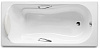 Чугунная ванна Roca Haiti 140x75 2331G0000 с отверстиями для ручек и антискользящим покрытием - Gidratop.ru изображение