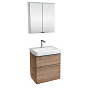 Комплект мебели для ванной Geberit Smyle 529.352.JR.6 подвесной пекан 60 см - Gidratop.ru изображение