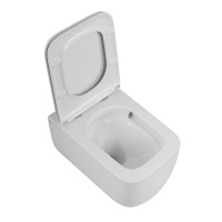 LUCE-TOR Унитаз подвесной безободковый с сиденьем дюропласт soft close, BB076CH-TOR/SC - Gidratop.ru изображение