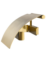 Держатель для туалетной бумаги с крышкой WONZON & WOGHAND LOTTE, Брашированное золото (WW-8326-BG) - Gidratop.ru изображение