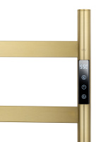 Полотенцесушитель электрический WONZON & WOGHAND ESSEN, Брашированное золото (WW-A405-BG) - Gidratop.ru изображение