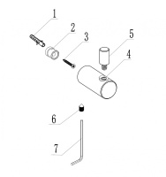 Крючок ABBER Osten 316 AA1851BST сталь брашированная - Gidratop.ru изображение