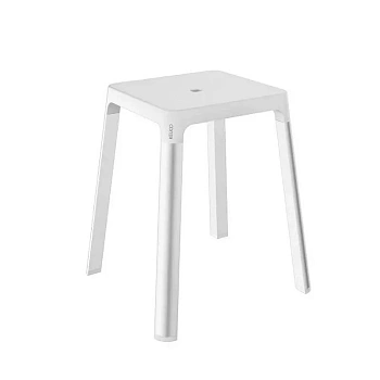 Табурет Keuco Axess 35082170051, цвет серебро/белый