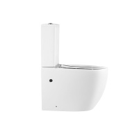 Унитаз-компакт Evo VT2-34 безободковый, белый, Geberit, ультратонкое сиденье soft-close, P-trap - Gidratop.ru изображение