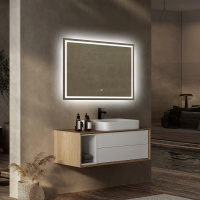 Зеркало ABBER See AG6116S с подсветкой, сенсорный выключатель, диммер - Gidratop.ru изображение