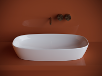 Умывальник чаша накладная овальная Element 700x375x140мм - Gidratop.ru изображение