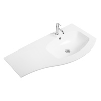 раковина из искусственного мрамора, правосторонняя 50154, 104x52 - Gidratop.ru изображение