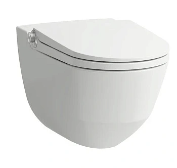 Подвесной унитаз-биде Laufen Cleanet Riva 8.2069.1.400.000.1 безободковый