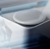 Донный клапан всегда открытый Laufen Living Square 8.9818.8.000.000.1, с керамической крышкой Saphir Keramik, универсальный, белый - Gidratop.ru изображение