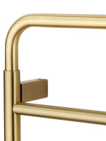 Полотенцесушитель электрический WONZON & WOGHAND WISMAR, Брашированное золото (WW-AL201-BG) - Gidratop.ru изображение