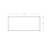 CADRO Вставка в дно металлического каркаса под раковину, Nero, 957x417, CADRO-100-MENS-NERO - Gidratop.ru изображение