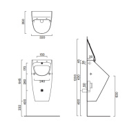 Catalano Comfort Писсуар 64x32, цвет белый глянцевый - Gidratop.ru изображение