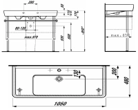 Раковина Laufen Pro 8.1395.8.000.104.1 105 х 48 см - Gidratop.ru изображение