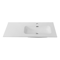 Керамическая раковина, чаша справа, CZR-8095-100-R, 1010x460x170 - Gidratop.ru изображение