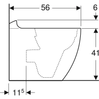 Напольный унитаз Geberit Citterio 500.512.01.1, белый - Gidratop.ru изображение