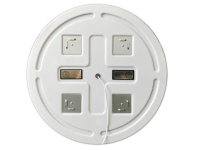 Зеркало с встроенным светильником, сенсорным выключателем, bluetooth, цифровым термометром, радио SPC-RNG-800-LED-TCH-RAD, 12W, 220-240V, 800x30 - Gidratop.ru изображение