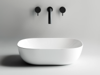 Умывальник чаша накладная прямоугольная Element 455x325x135мм - Gidratop.ru изображение