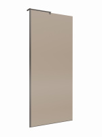 Душевая перегородка BelBagno UNO-L-1-TB-90-BR-GM - Gidratop.ru изображение