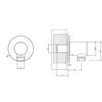 GESSI 316 вывод воды на 1/2, цвет: Black XL - Gidratop.ru изображение