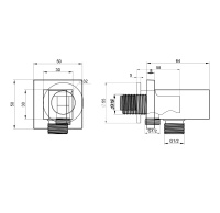 Шланговое подключение с держателем WONZON & WOGHAND, Черный матовый (WW-HZ2319-MB) - Gidratop.ru изображение