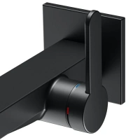 Смеситель Keuco Ixmo Flat 59516370302 для раковины, цвет черный матовый - Gidratop.ru изображение