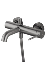 Смеситель для ванны с душем WONZON & WOGHAND STICK, Темный графит (WW-88639017-BGM) - Gidratop.ru изображение